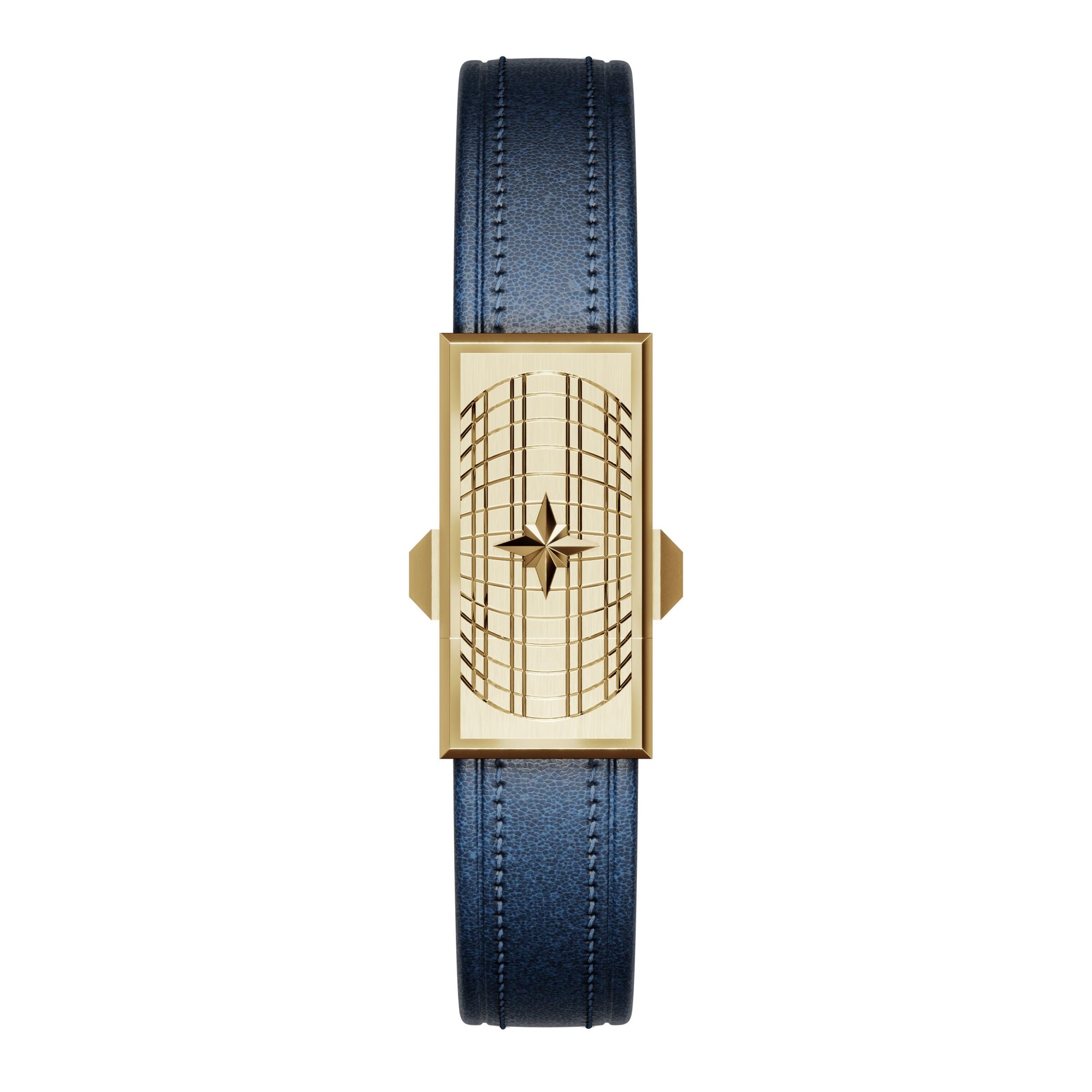 WZN Verse Blue with Yellow Gold hardware