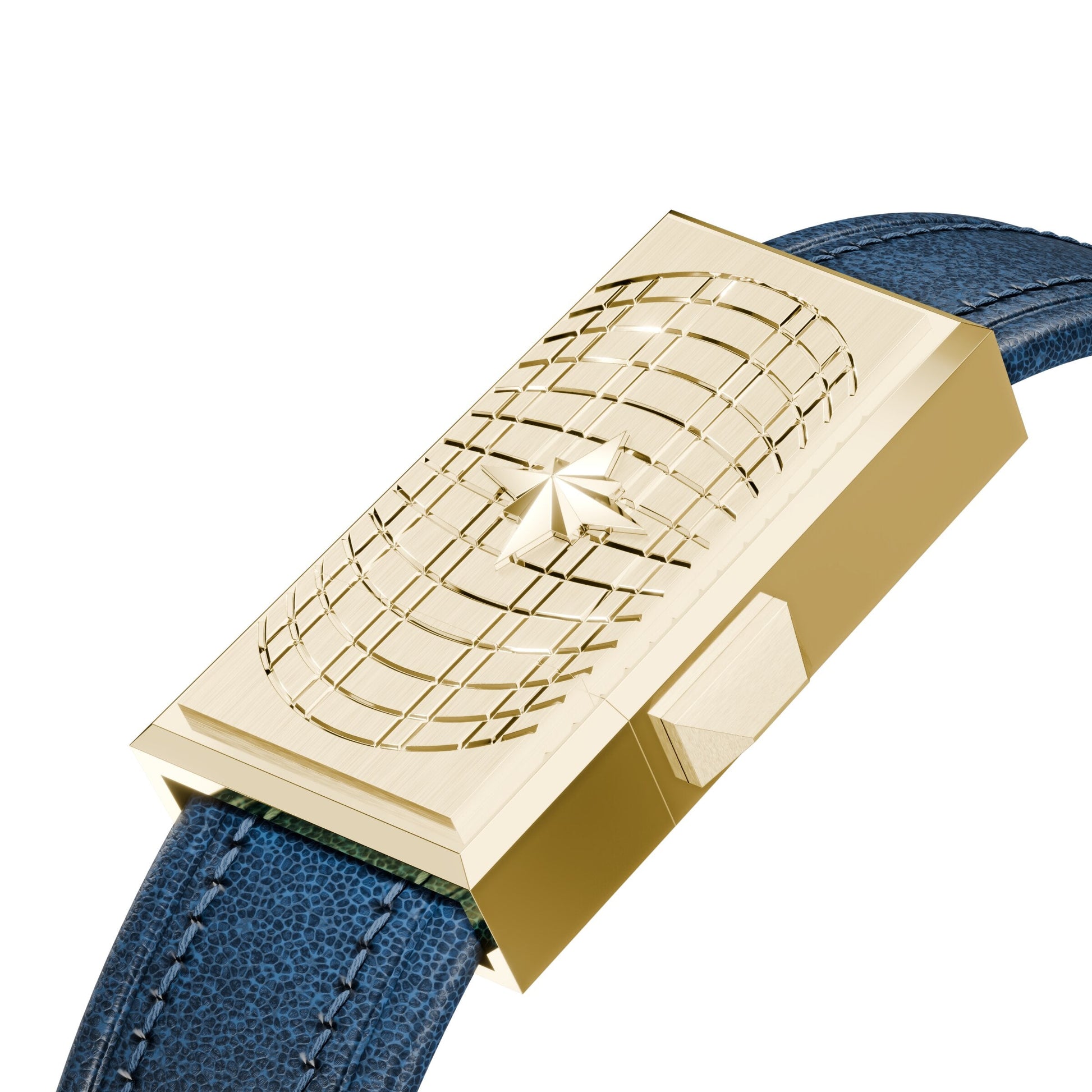 WZN Verse Blue with Yellow Gold hardware