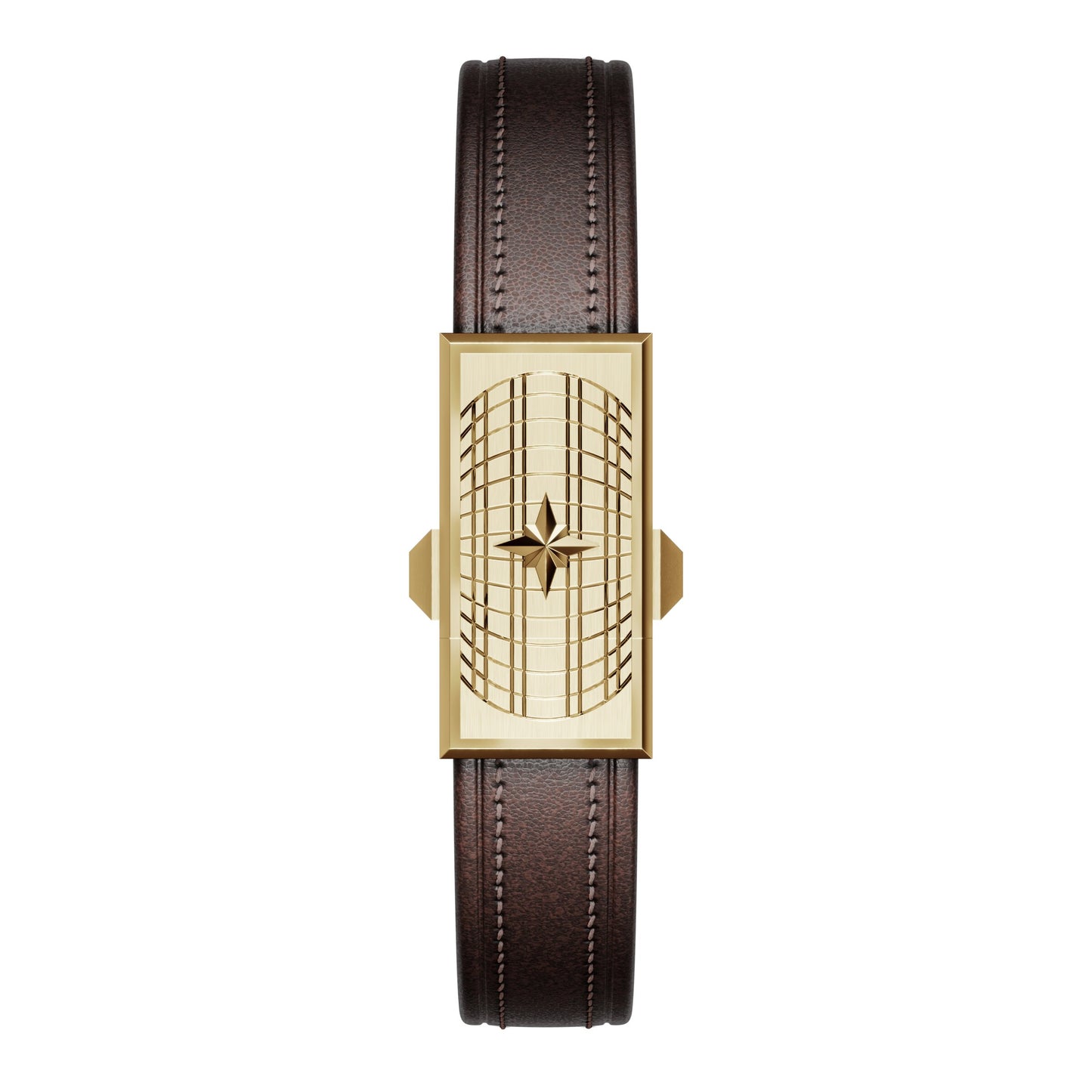 WZN Verse Brown with Yellow Gold hardware