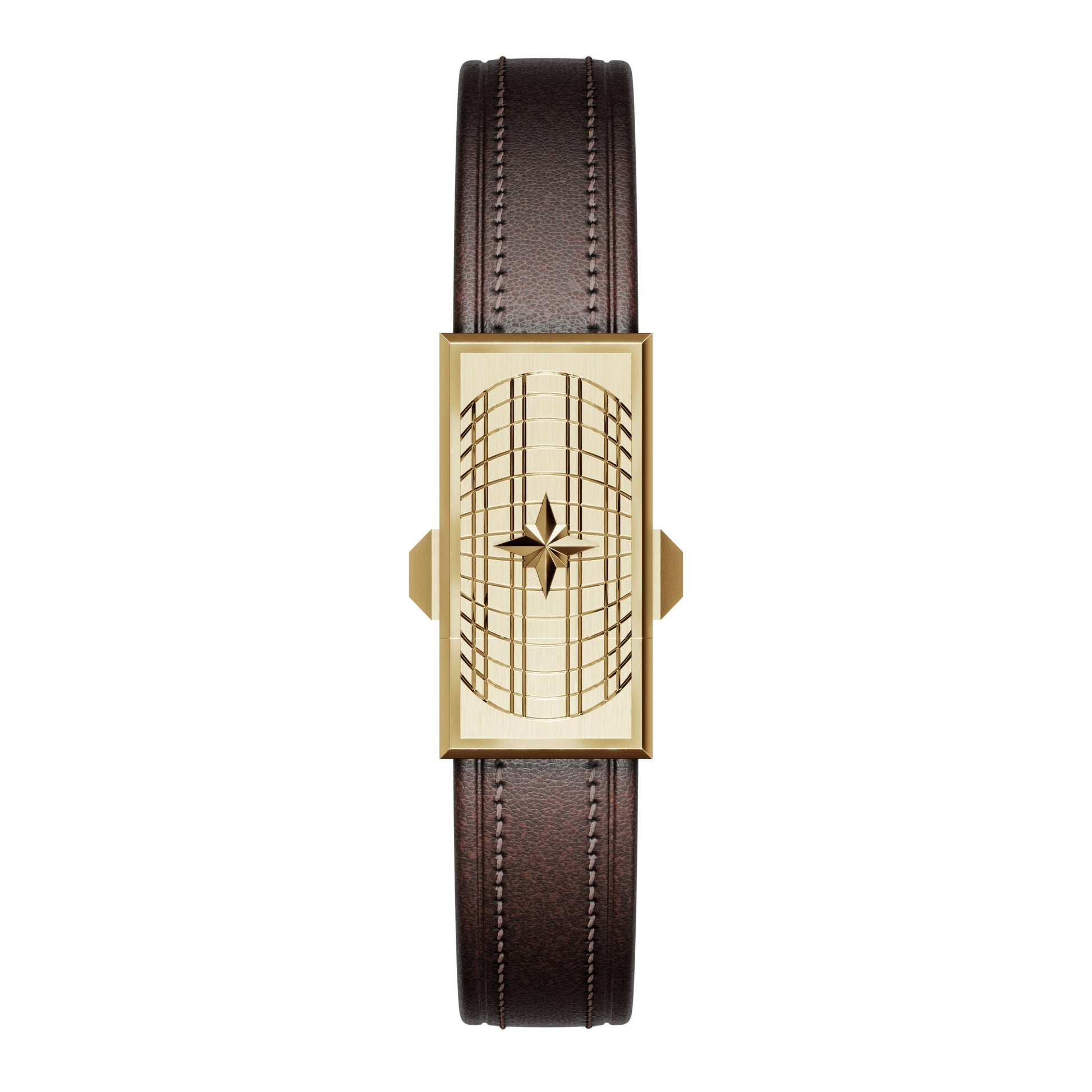 WZN Verse Brown with Yellow Gold hardware