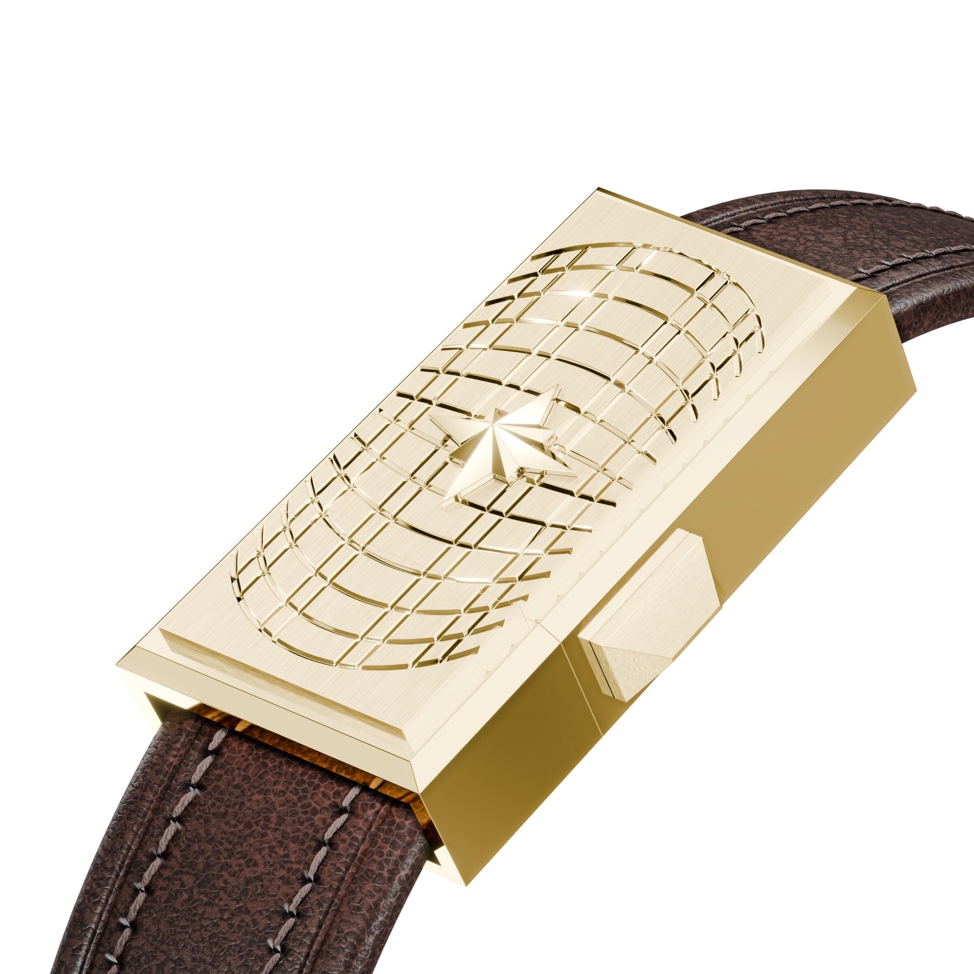 WZN Verse Brown with Yellow Gold hardware