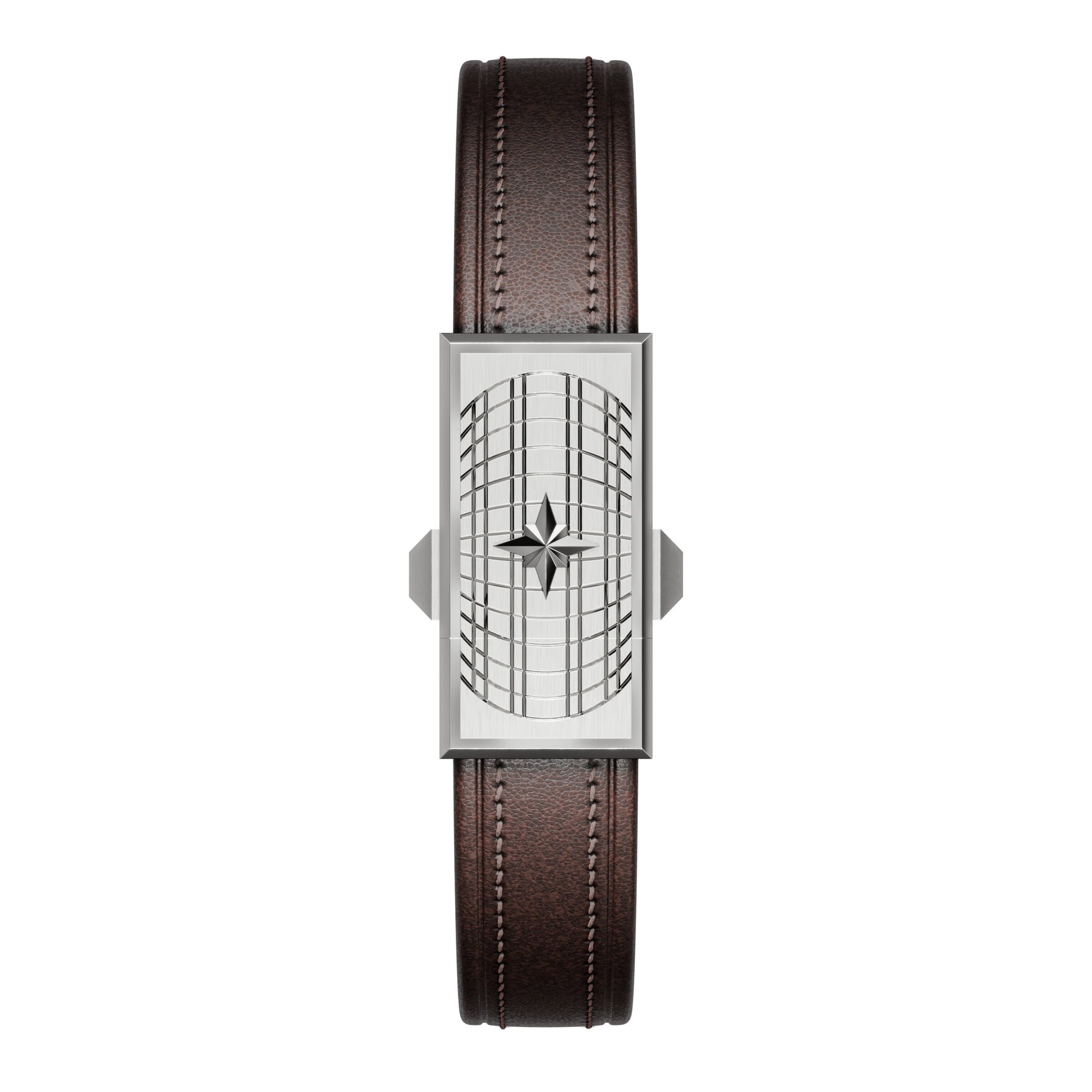 WZN Verse Brown with White Gold hardware