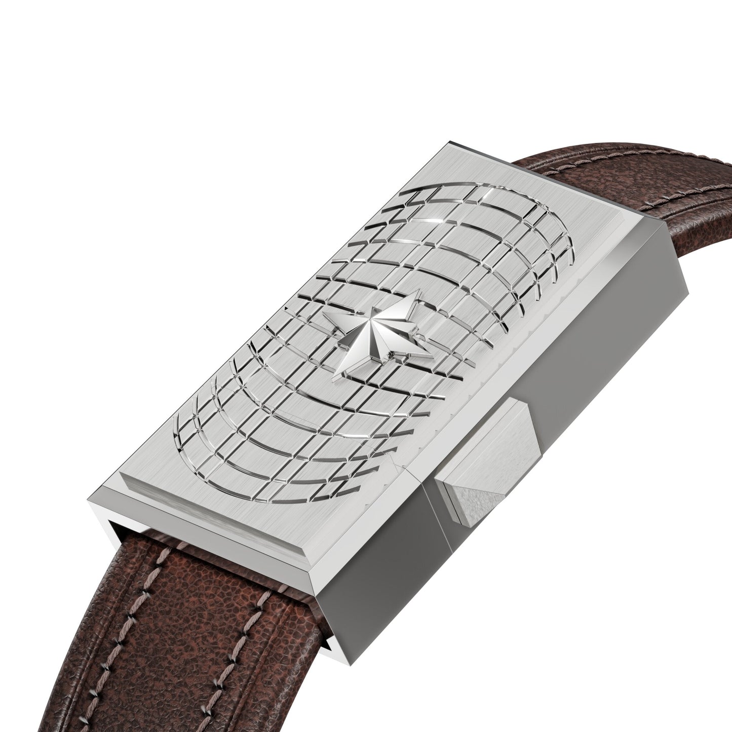 WZN Verse Brown with White Gold hardware