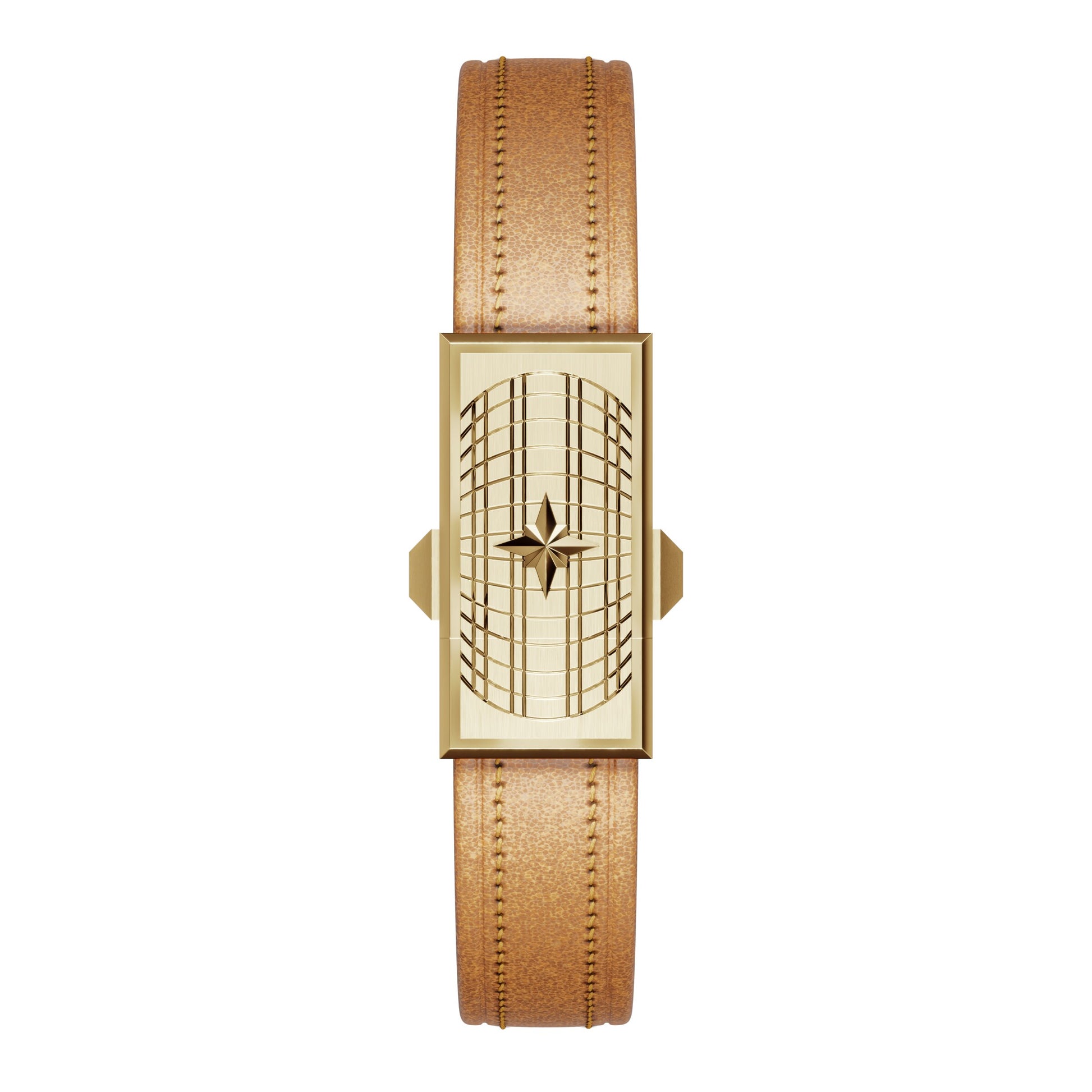WZN Verse Tan with Yellow Gold hardware