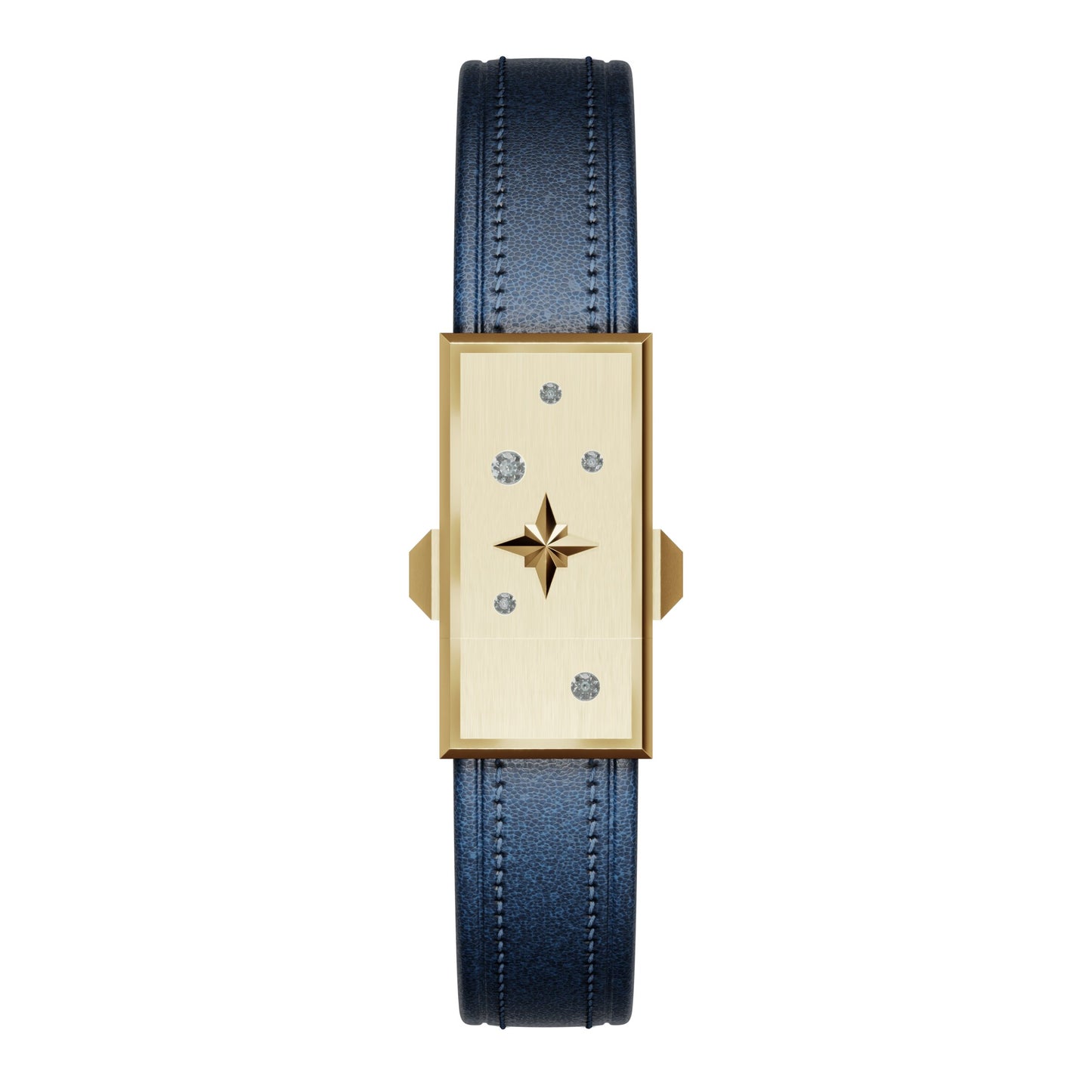 WZN Celeste Blue with Yellow Gold hardware