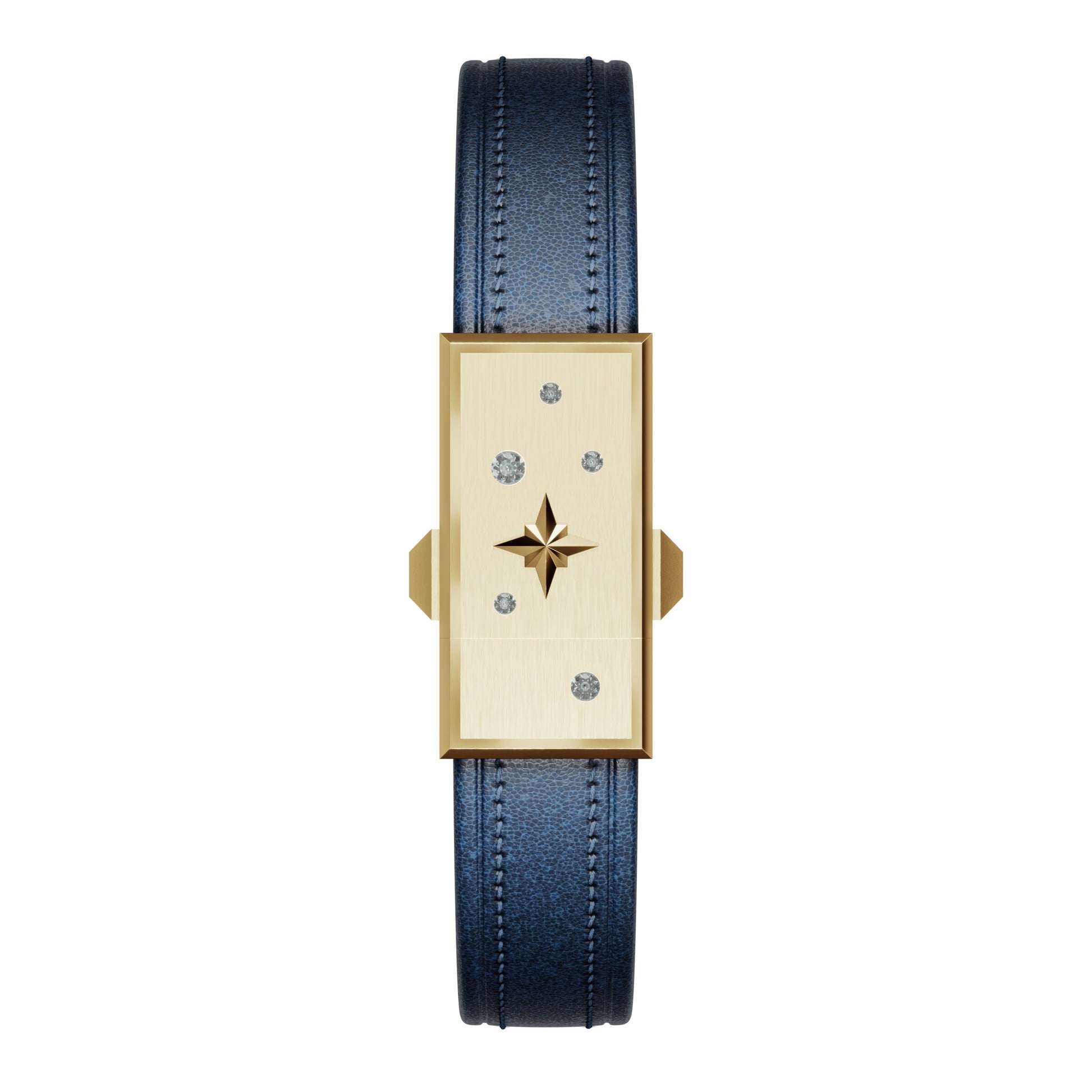 WZN Celeste Blue with Yellow Gold hardware