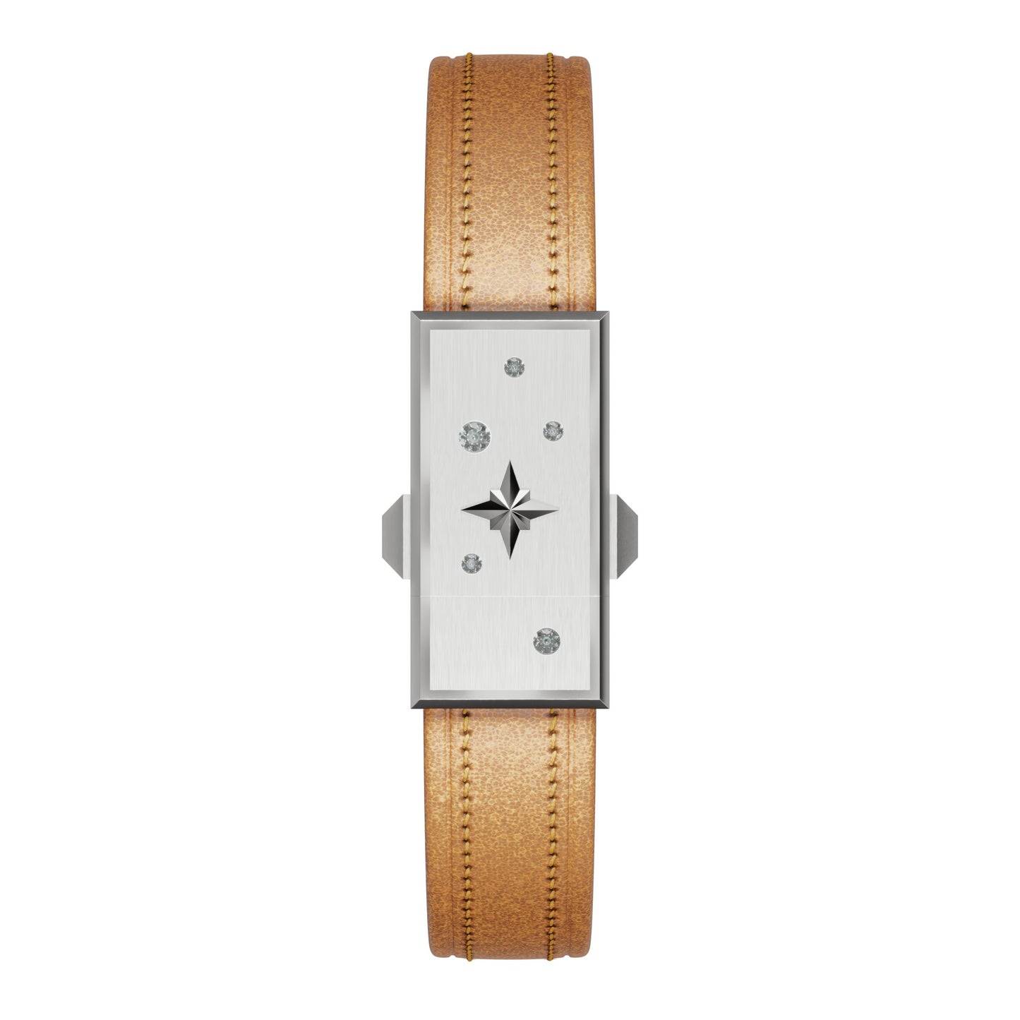 WZN Celeste Tan with White Gold hardware