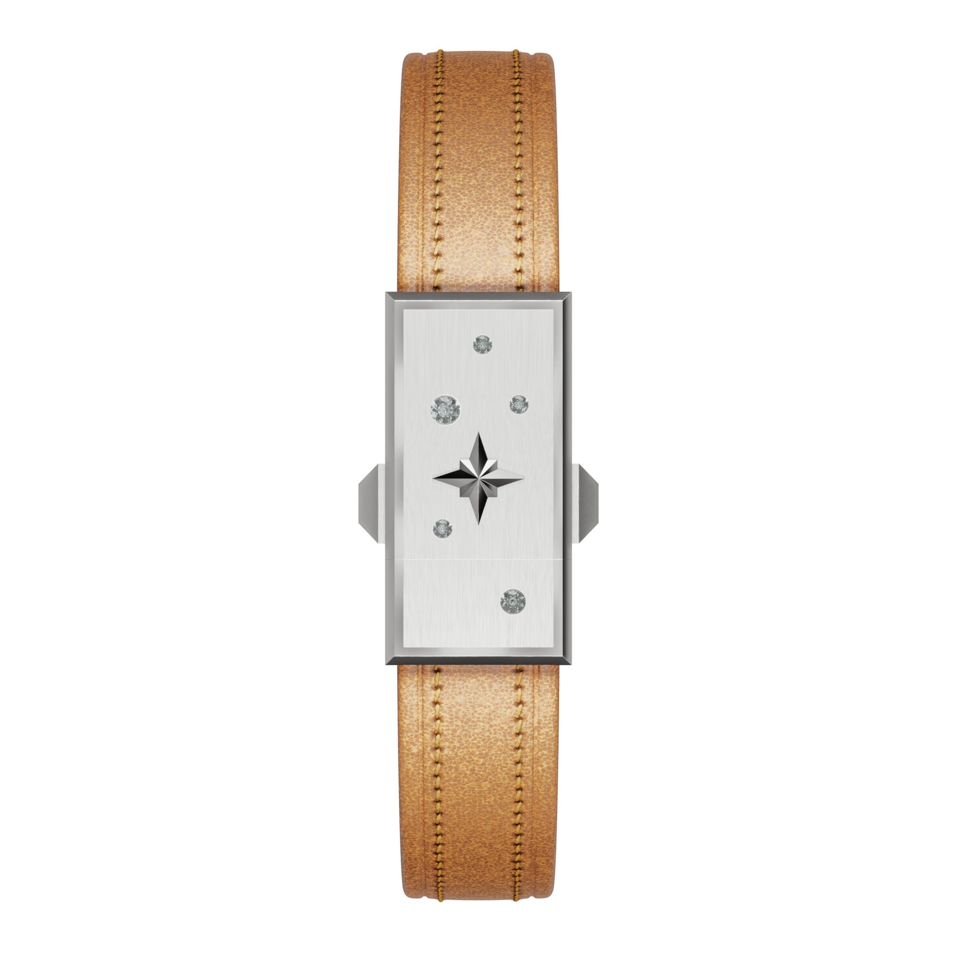 WZN Celeste Tan with White Gold hardware