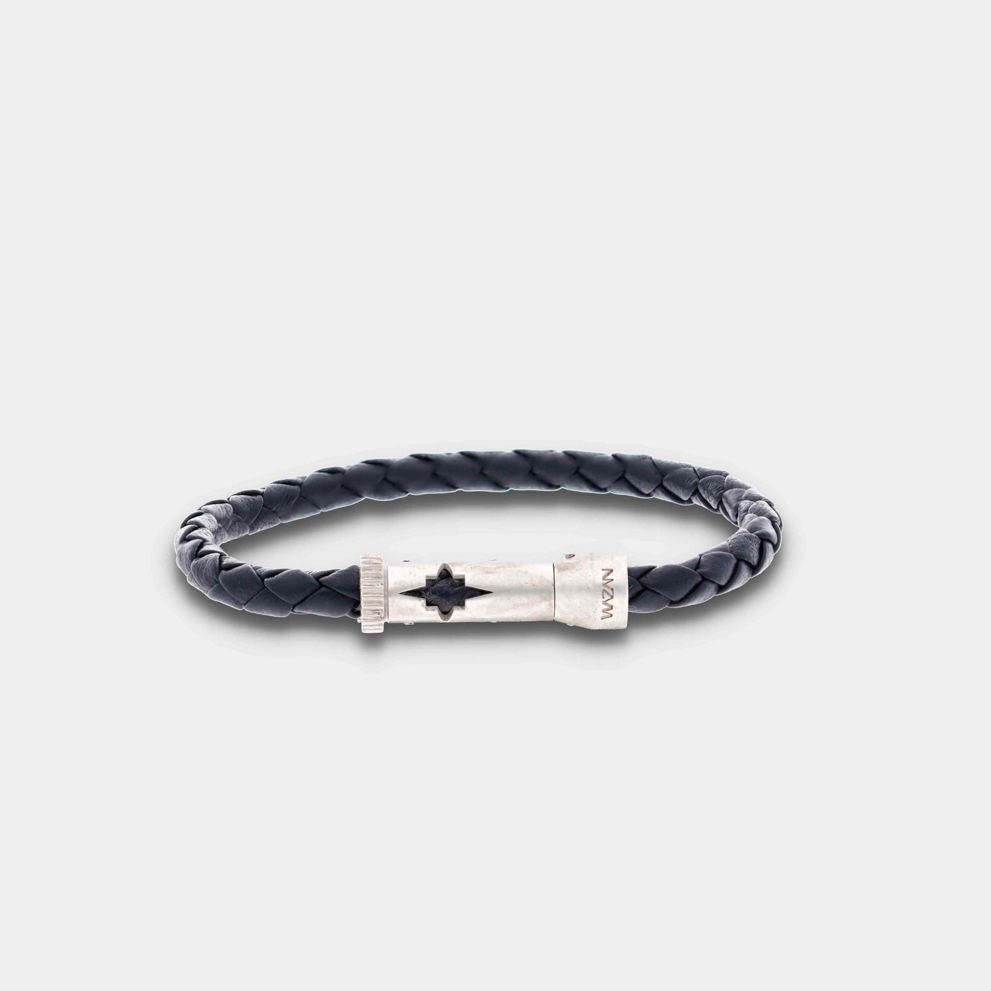 WZN Essential Blue Leather Bracelet 1.0 (Matte)