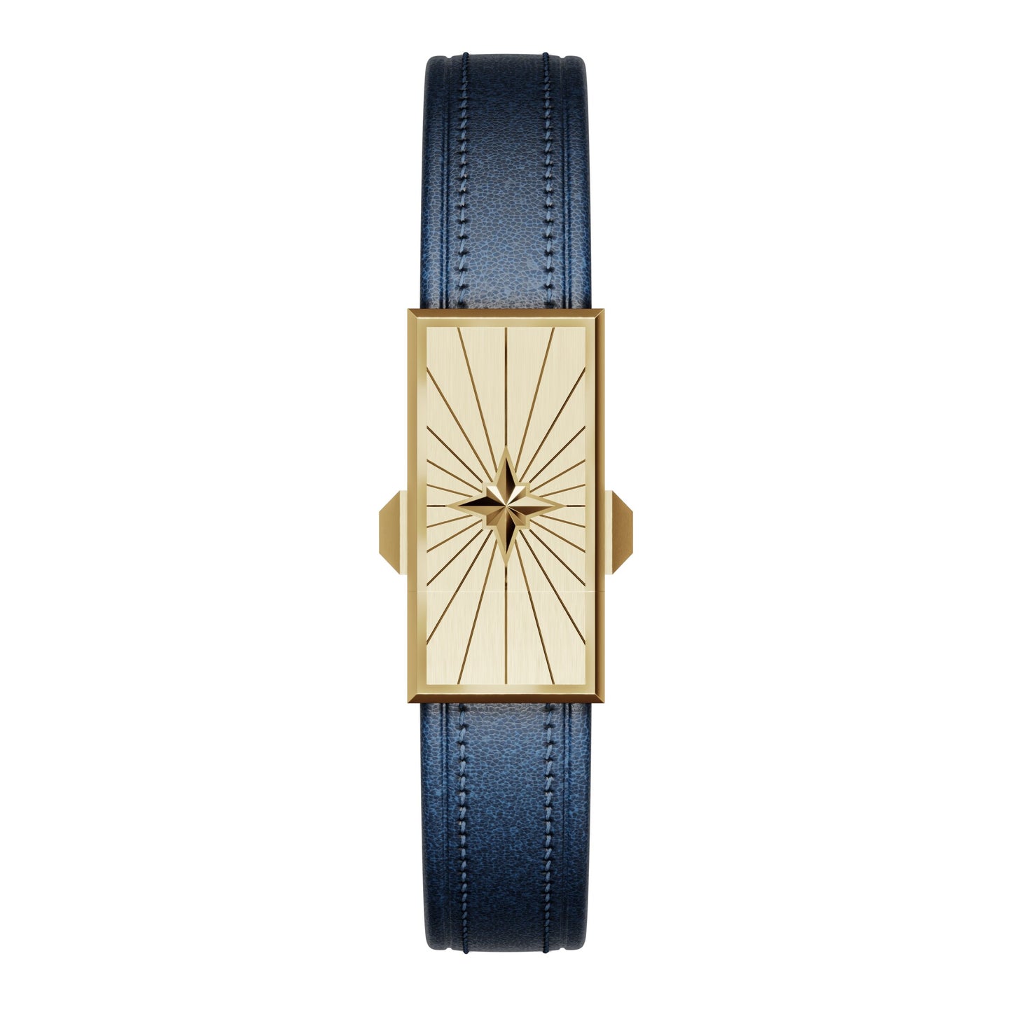 WZN Soliel Blue with Yellow Gold hardware