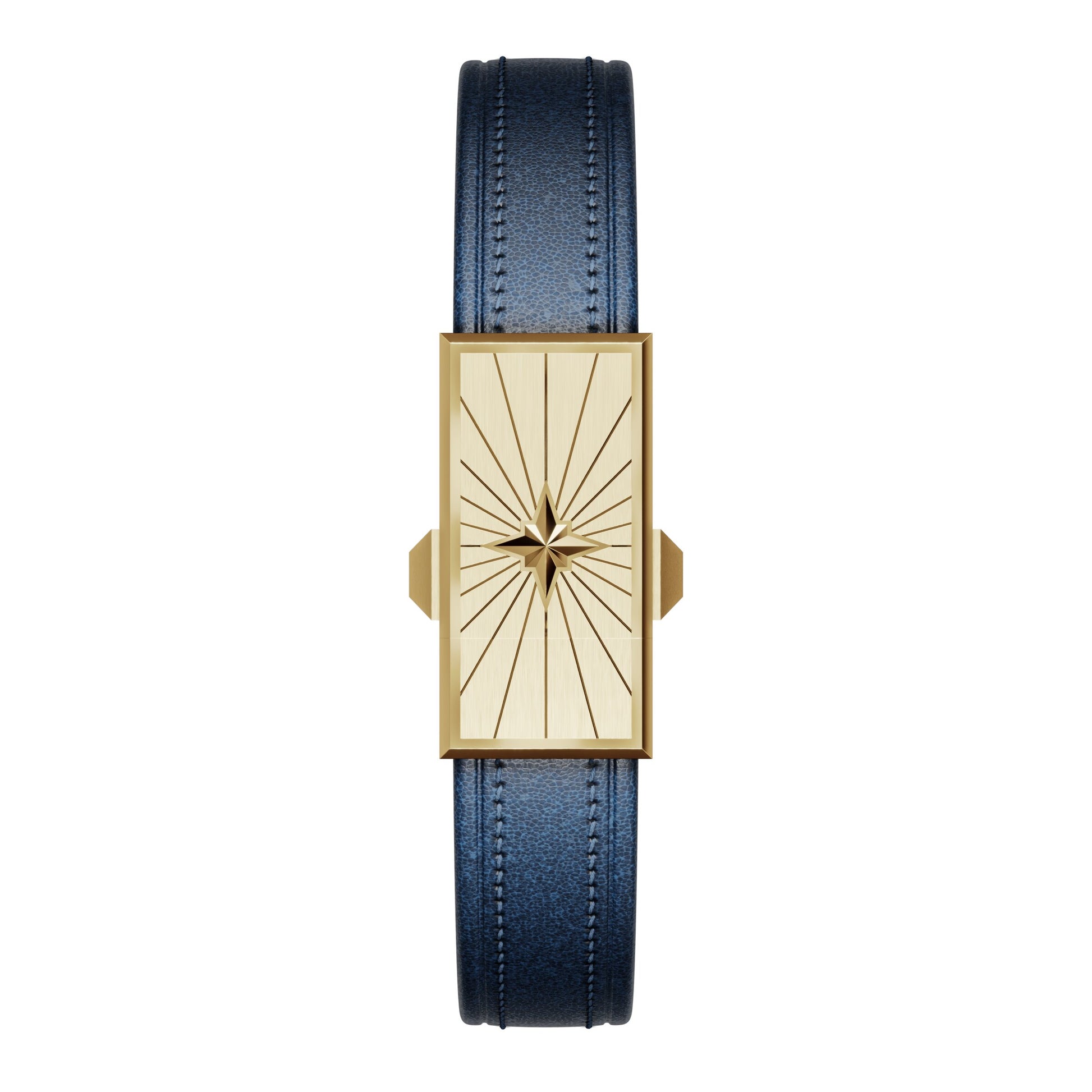 WZN Soliel Blue with Yellow Gold hardware