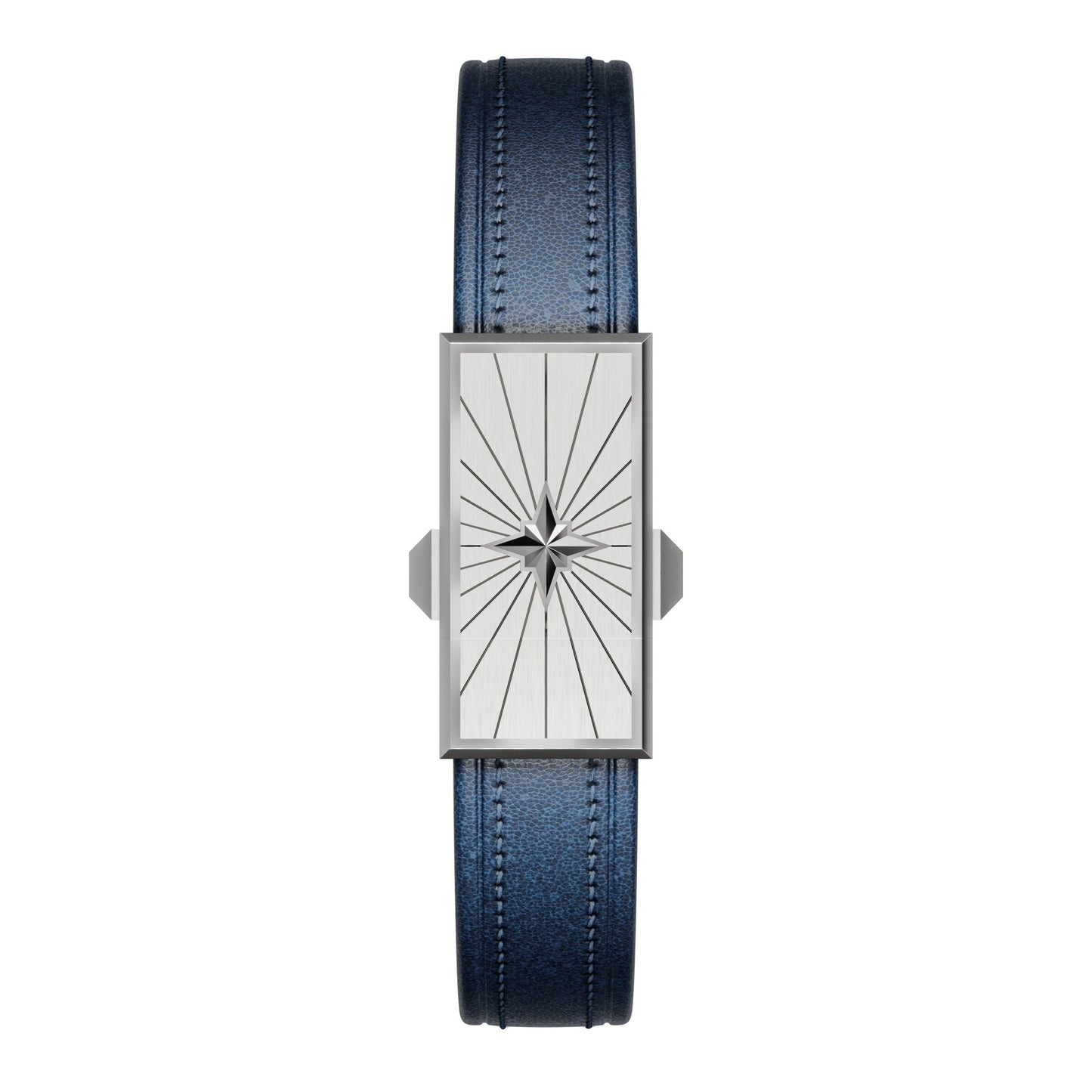 WZN Soliel Blue with White Gold hardware