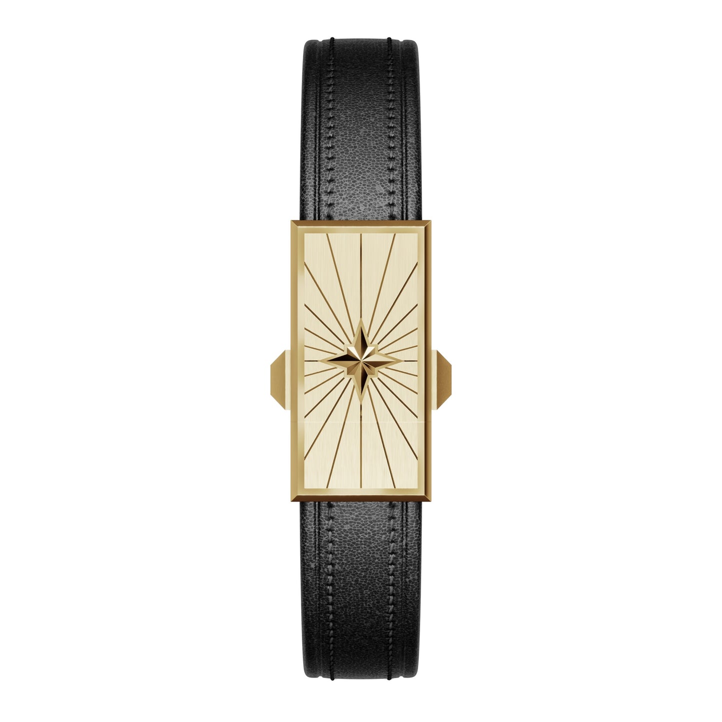 WZN Soliel Black with Yellow Gold hardware