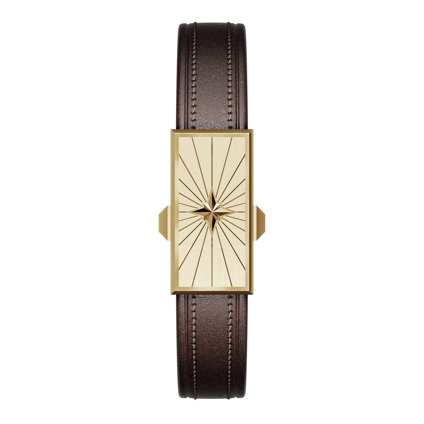 WZN Soliel Brown with Yellow Gold hardware