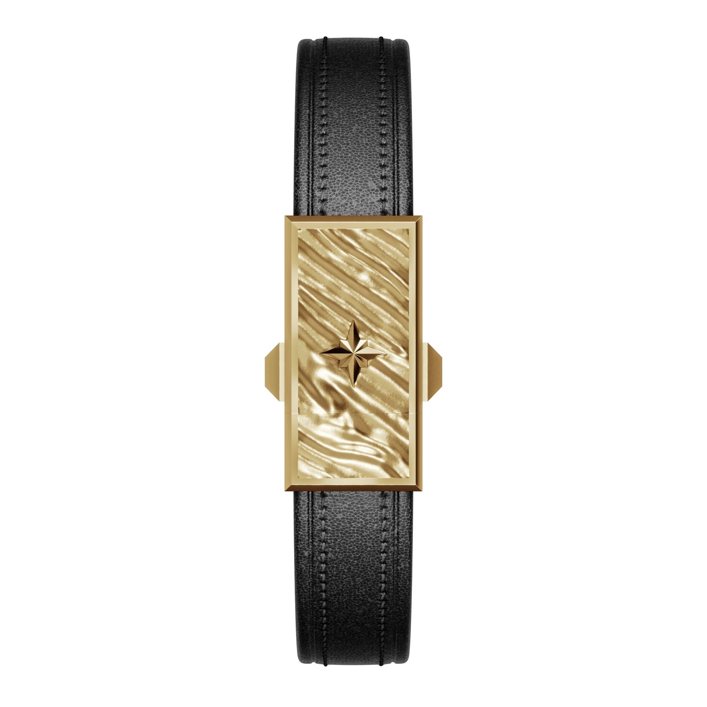 WZN Currents Black with Yellow Gold hardware