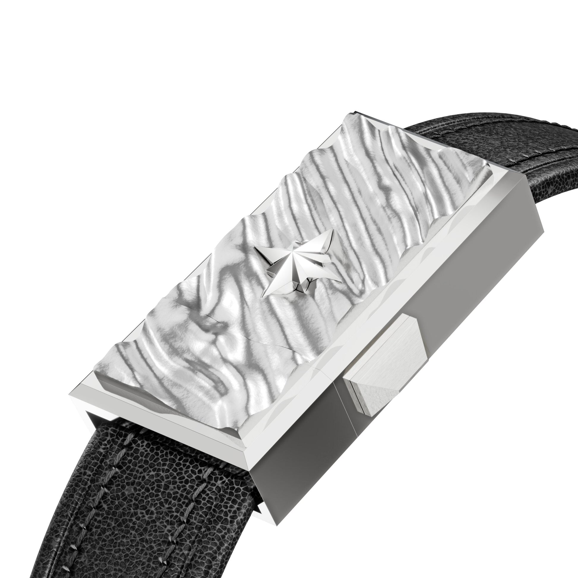 WZN Currents Black with White Gold hardware
